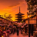 京都 八坂の塔 夕景 アイキャッチ画像
